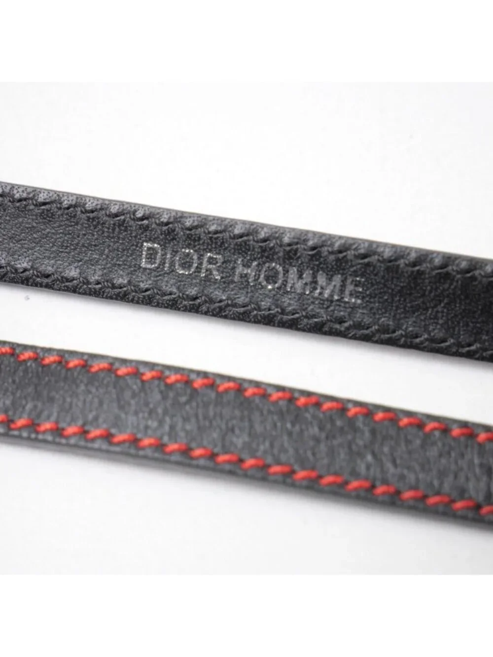Dior Homme Bracelet Leather Black